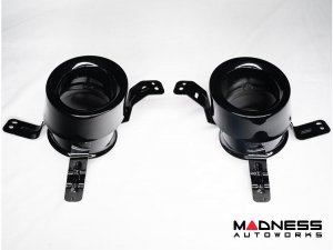 Alfa Romeo Giulia Exhaust Trim Ring Set - Gloss Black